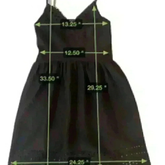 Black eyelet detail dress, Size S, by Three Pink Hearts - Picture 7 of 7